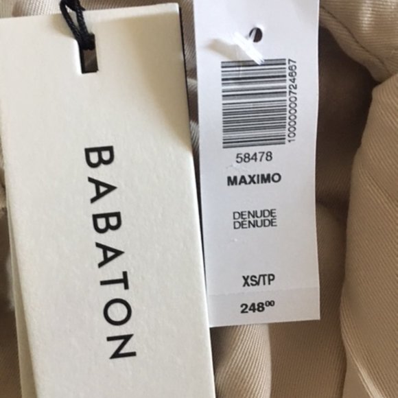 Babaton Maximo Trench Coat, Size XS, Denude - Picture 7 of 7